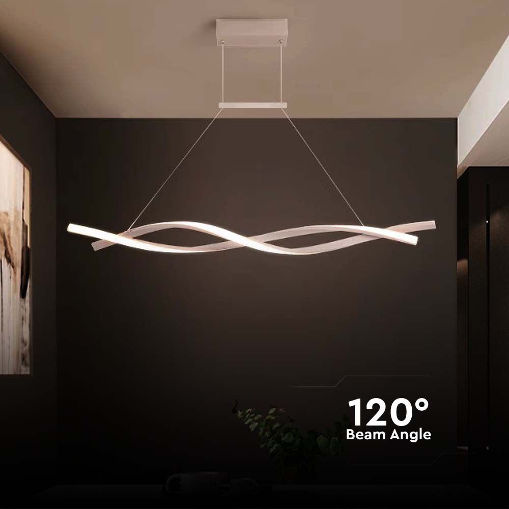 30W LED Designer Hanging Lamp (120*100CM) 4000K White Body img 2