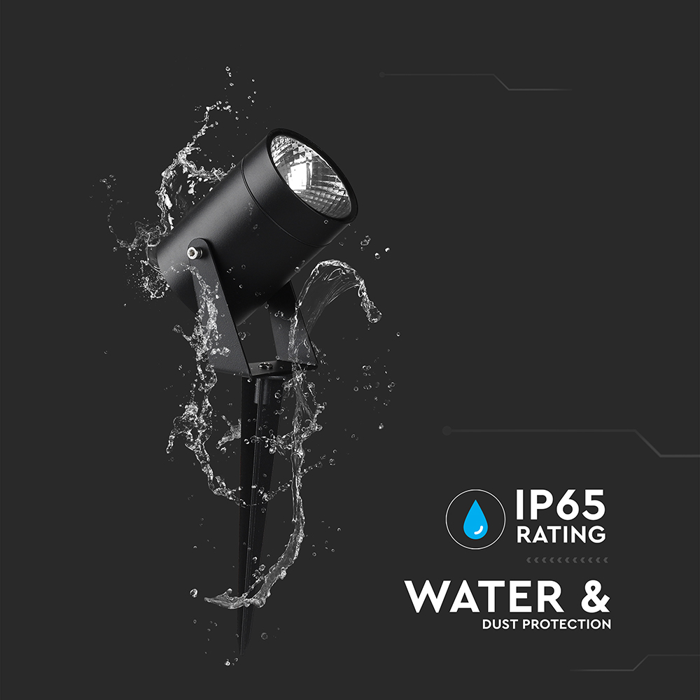 10W LED Spike Light Aluminum Black Body IP65 4000K img 1