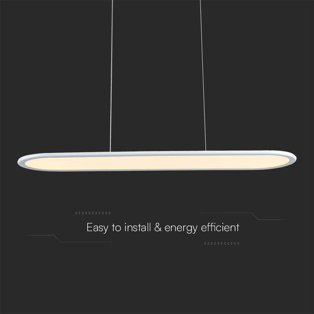 24W LED Hanging Lamp (80*100CM) 4000K White Body
