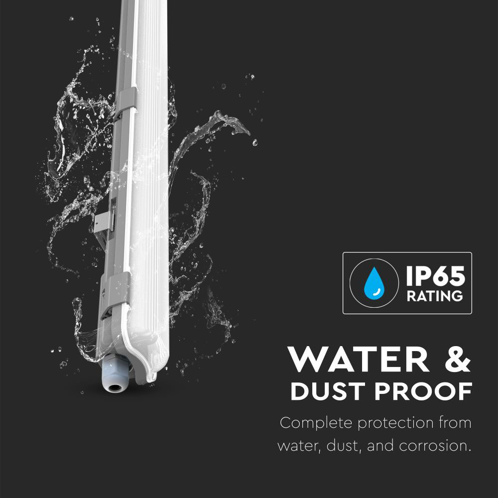 LED Plafoniera impermeabile 120cm 1x18W 6400K img 2