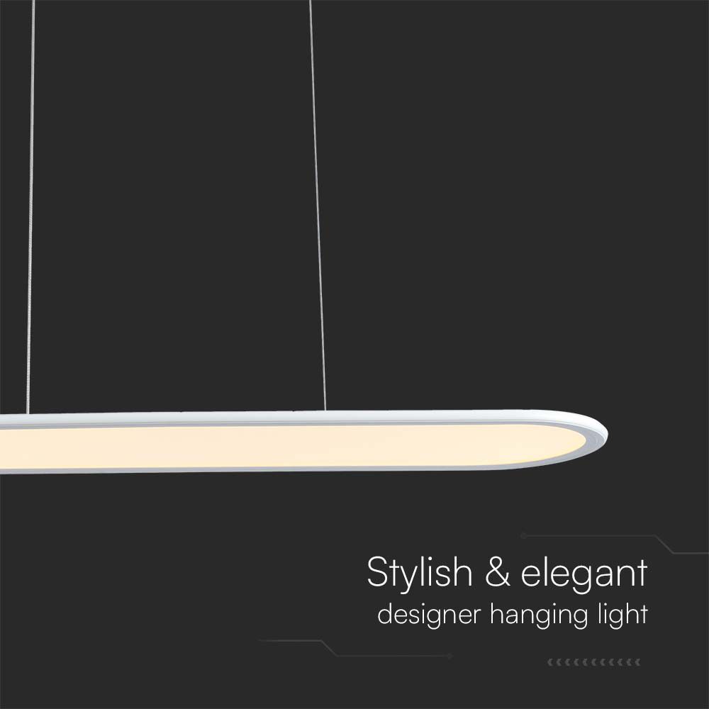 24W LED Hanging Lamp (80*100CM) 4000K White Body img 1