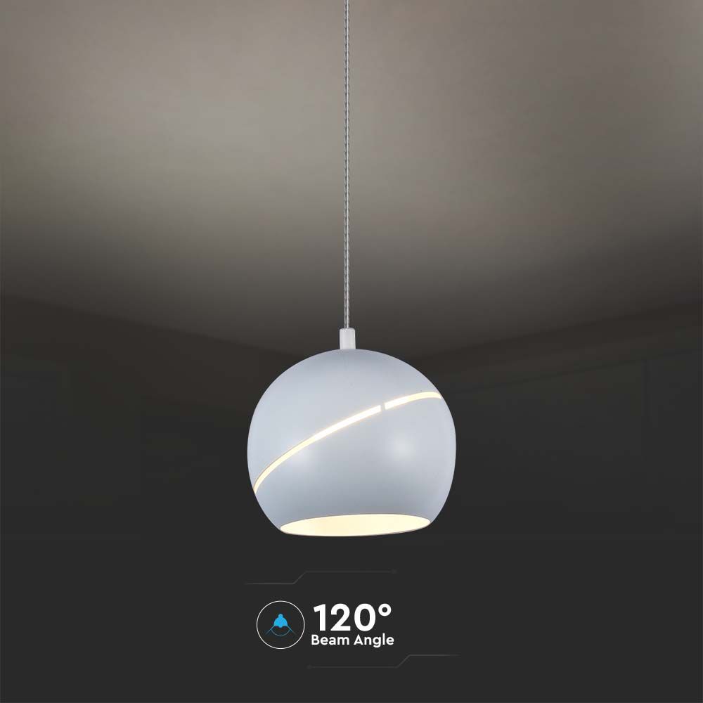 Lampadario LED a Sospensione 8.5W a Forma di Campana Colore Bianco d: 18cm 3000K img 2