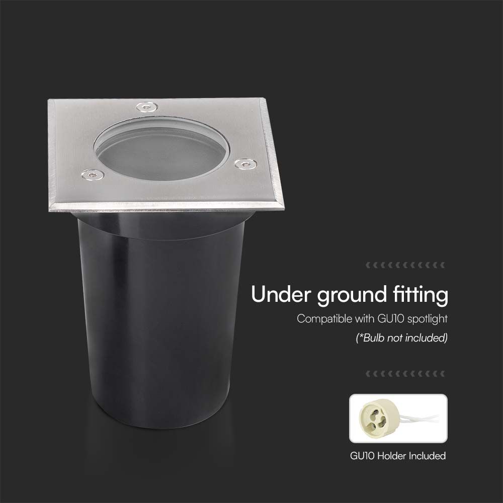 Mini GU10 Underground Fitting Square img 1
