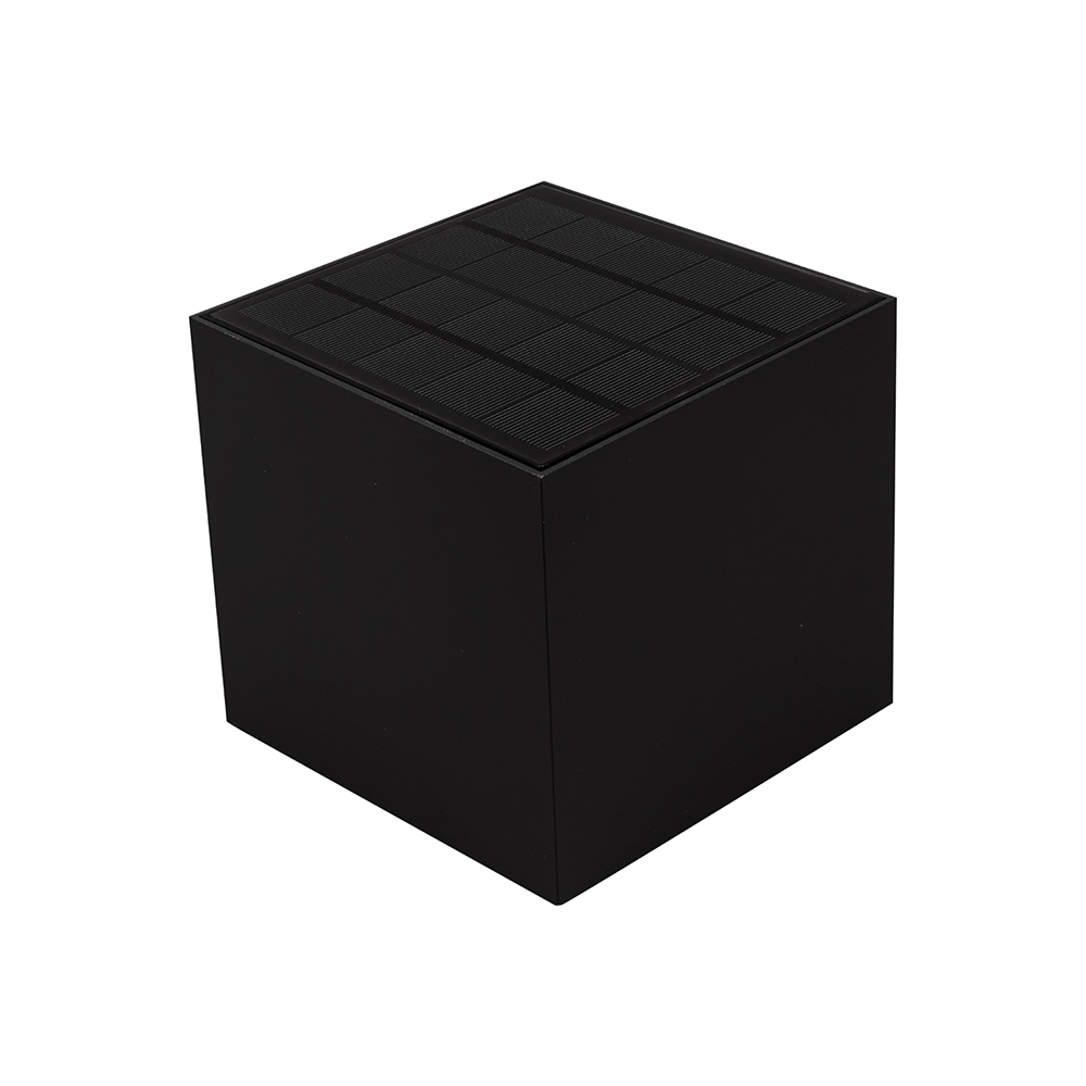 9W LED Solar Wall Light 3in1 Black Body IP65 img 1