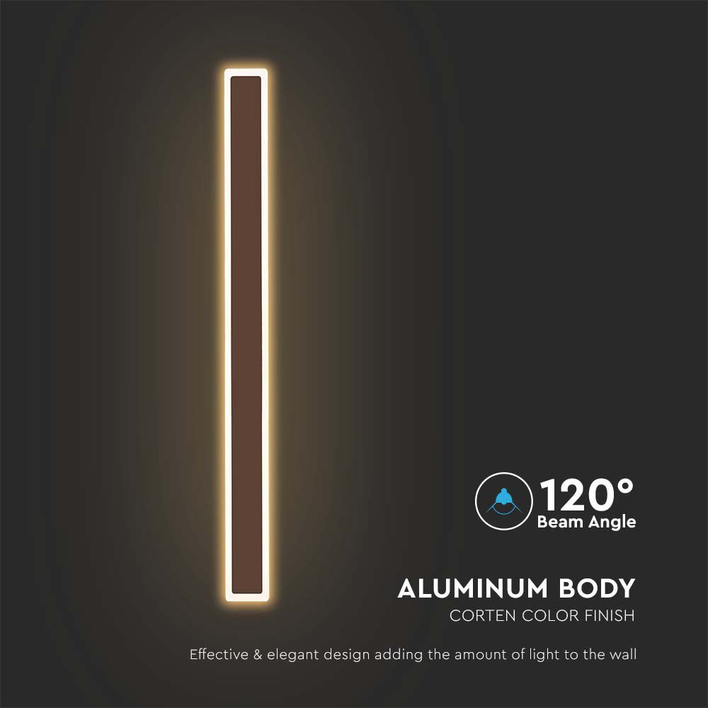Lampada LED da Muro 17W Colore Corten 4000K IP65 img 1