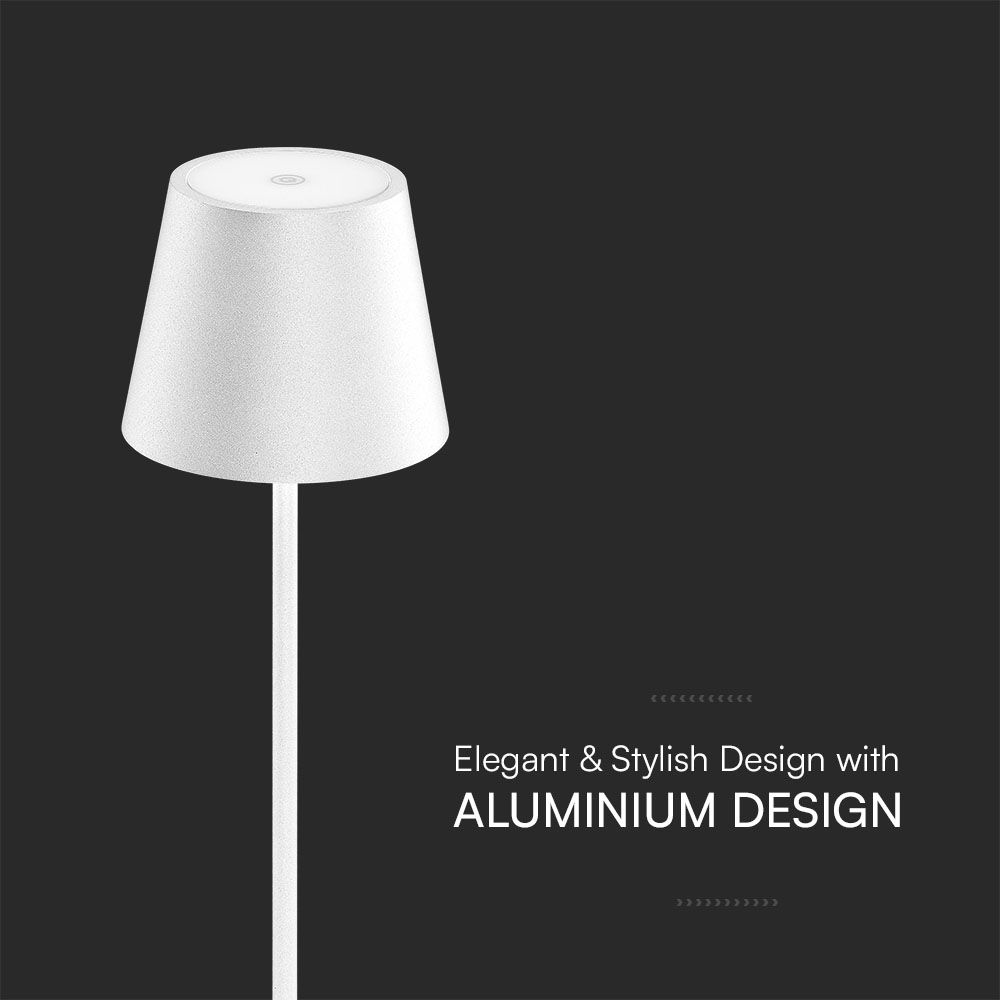 1.5W LED Table Lamp 3000K IP54 Sand White Body