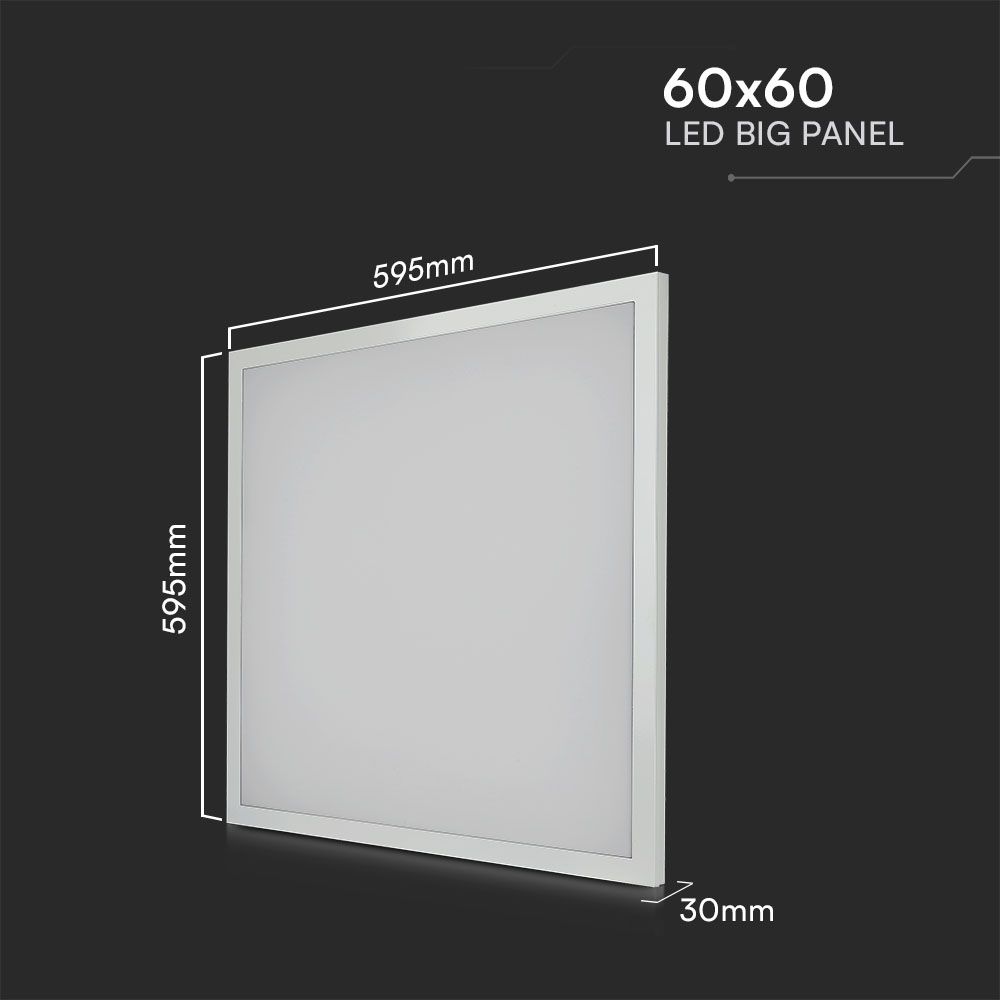 36W LED Panel 600x600 mm 2in1 6500K 6PCS/SET