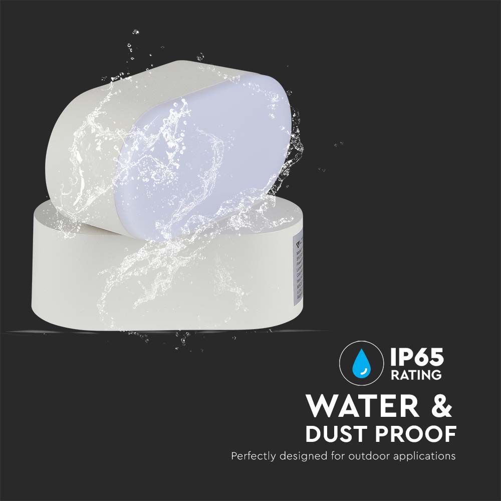 Lampada LED da Muro Ovale Colore Bianco con Testa Ruotabile  img 1