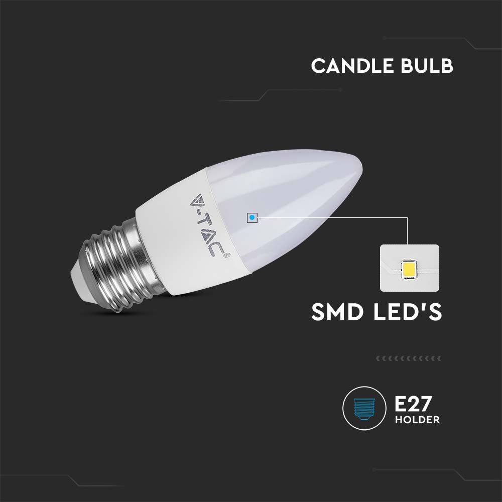  Bulb  4.5W E27 Candle 3000K