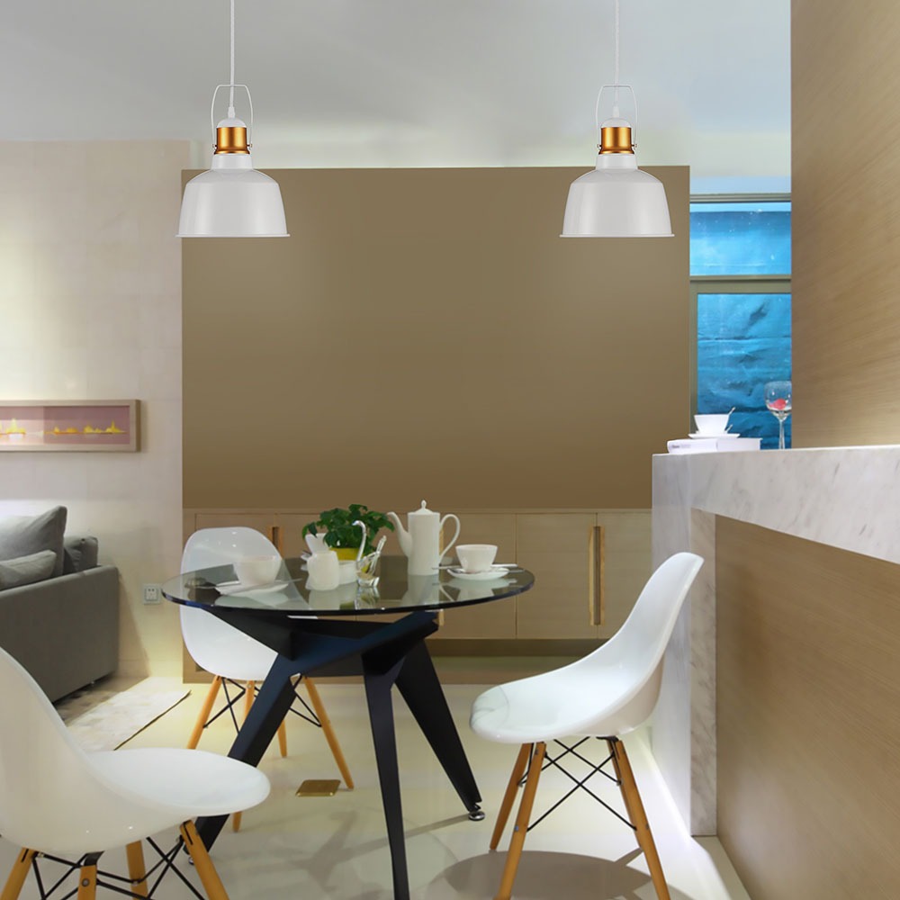 Paralume in alluminio Bianco chiaro img 1