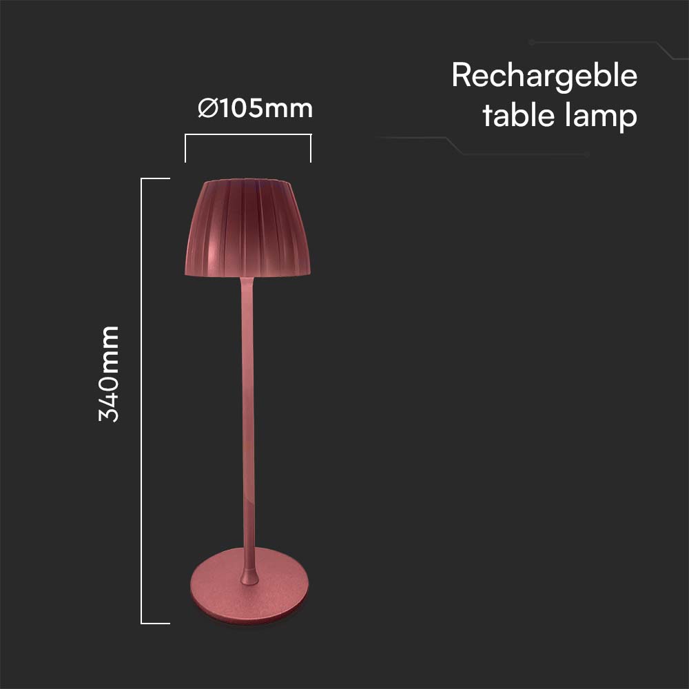 2.7W LED Table Lamp 3000K Brown