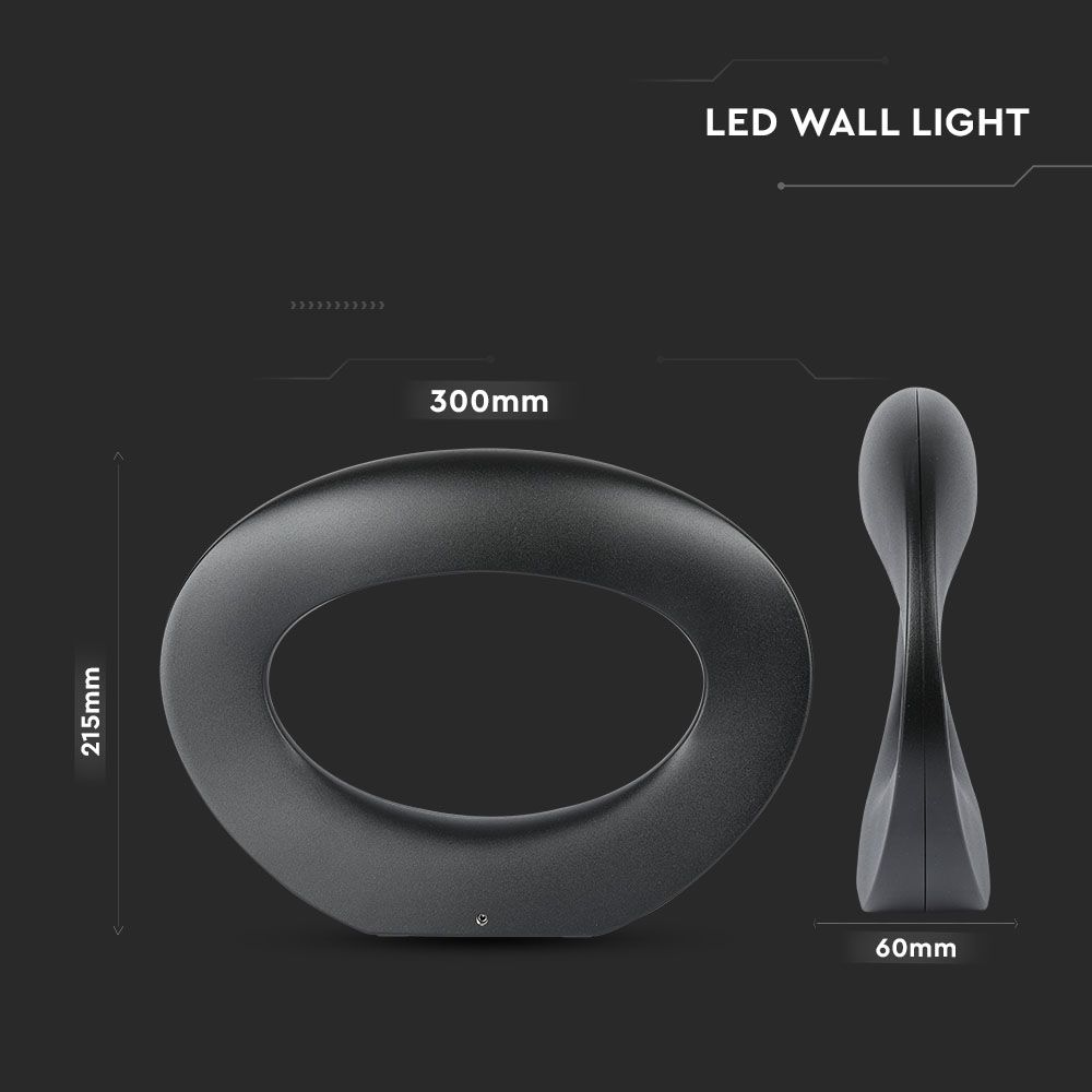 10W  Wall Light Black Body 3000K