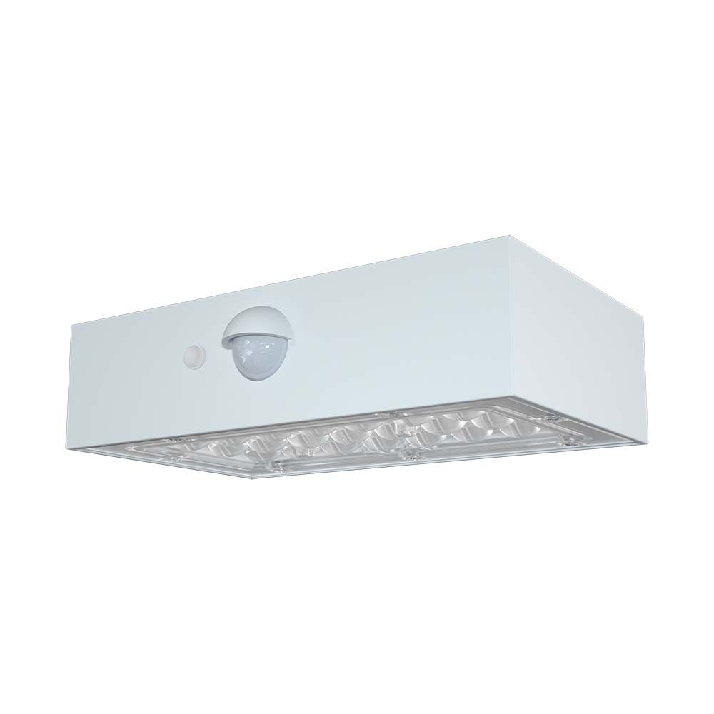 LED SOLARE DA PARETE LIGHT-BRICK 350LM BATTERIA LITIO 3,7v 1200mAh 4000K+3000K BIANCO