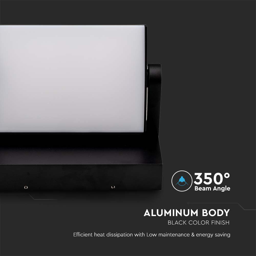 20W LED Wall Black Body 3000K IP65 img 1