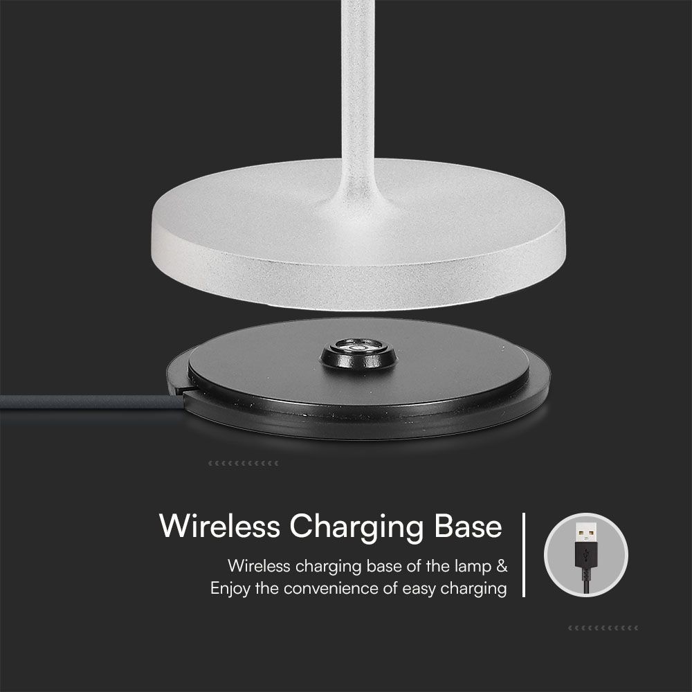 1.5W LED Table Lamp 3000K IP54 Sand White Body img 3