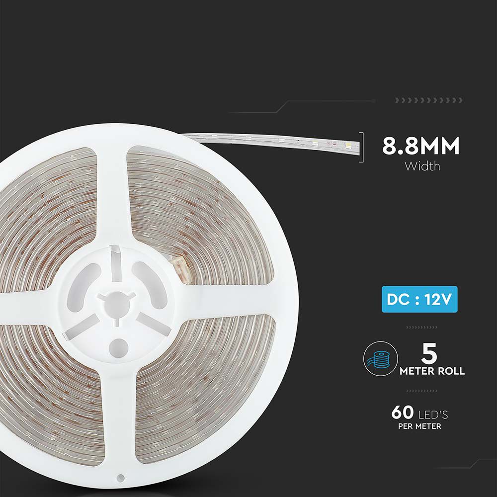 LED Strip SMD3528 - 60LEDs 3000K IP65 img 5