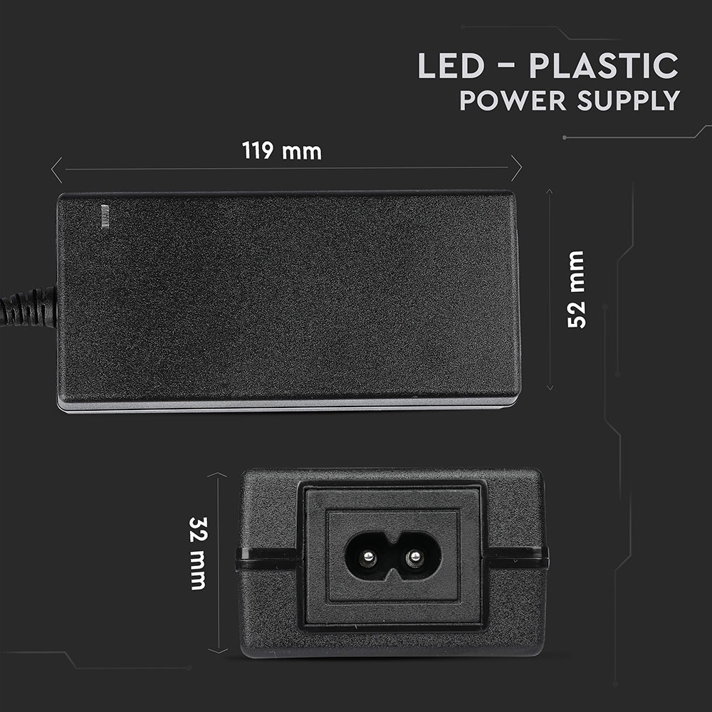 LED Alimentatore 30W 12V 2.5A Plastiac IP44