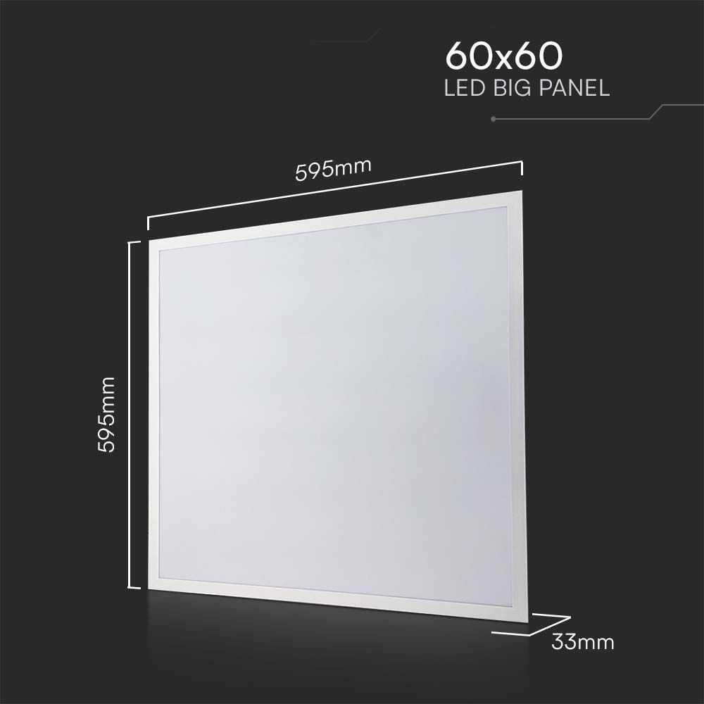 LED Panel 36W 600x600mm Backlit 120Lm/W 3000K 10PCS/SET