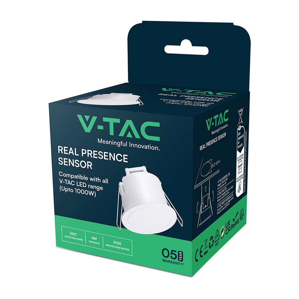 COB Real Presence Sensor 3m Radius White Body