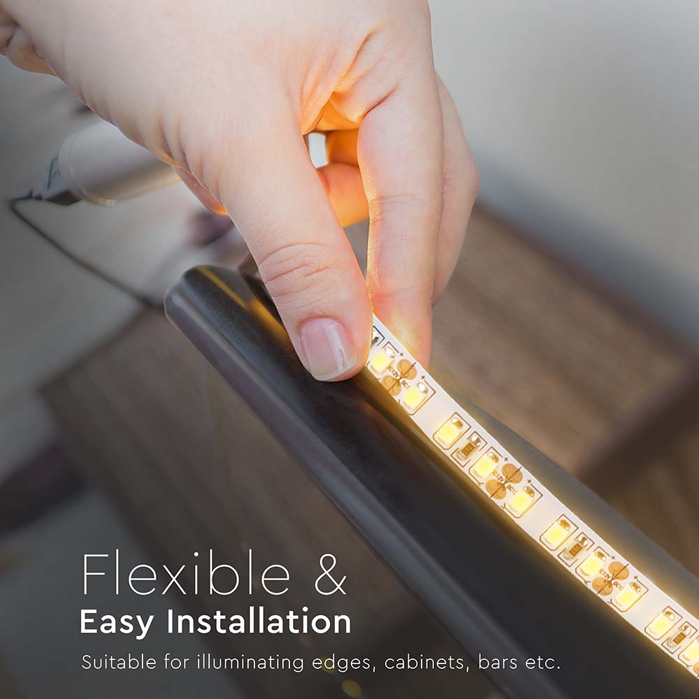 LED Strip SMD2835 - 120 LEDs 24V IP20 4000K Double PCB 10M Roll img 4