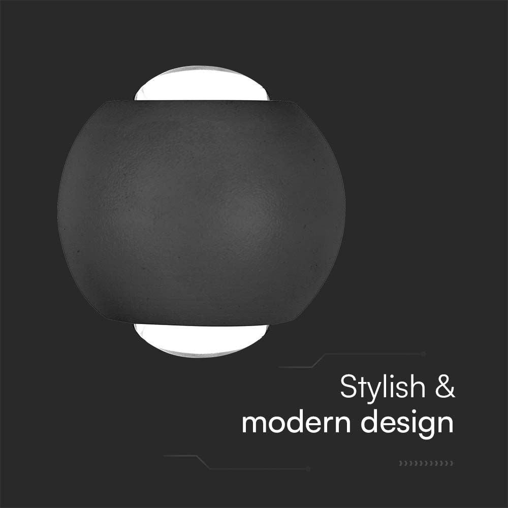 2W LED COB Downlight 3000K Black Body