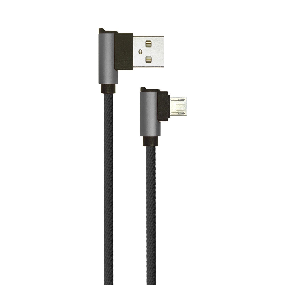1m. Micro USB Cavo Nero Diamond Series