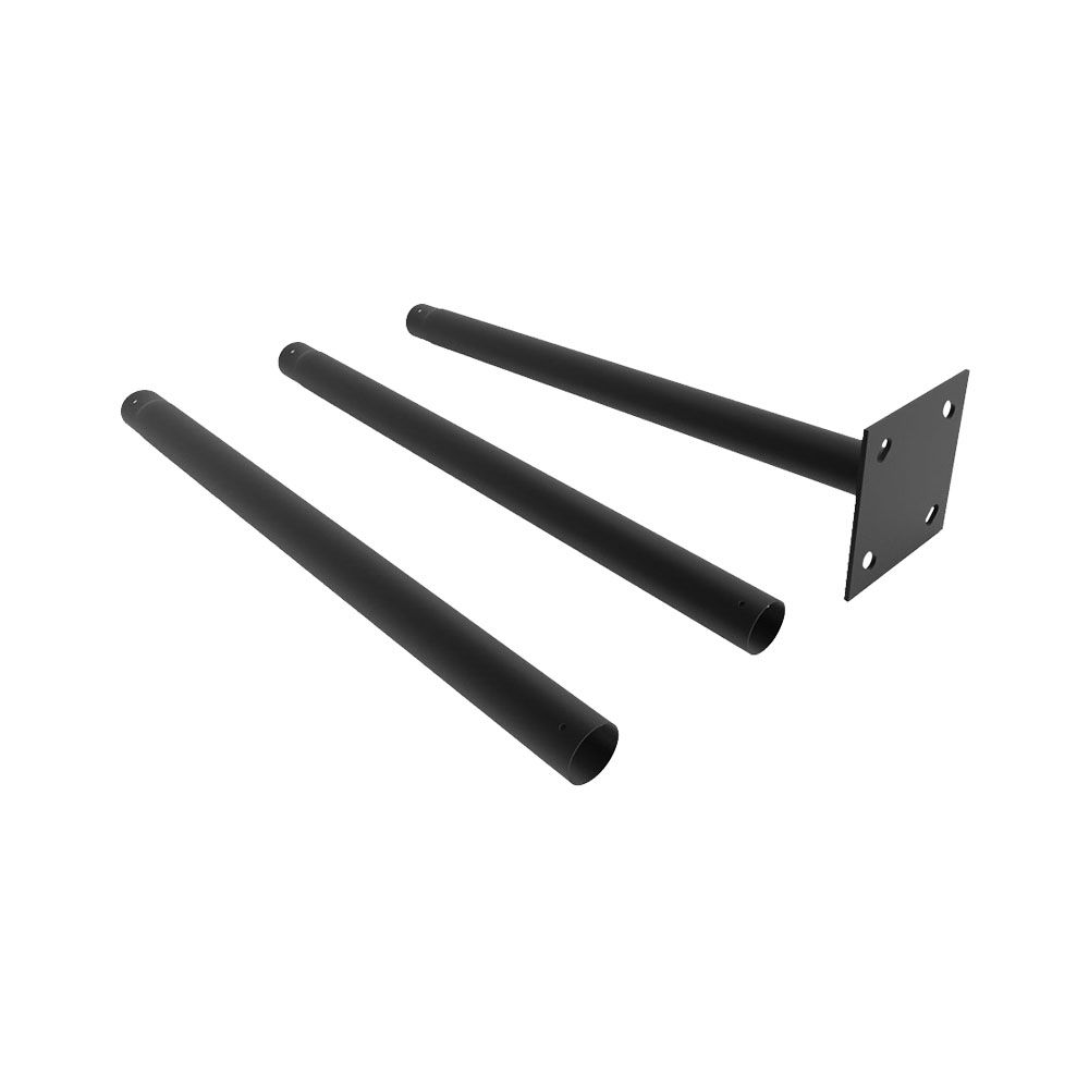 Palo da giardino altezza 3m Diametro 70-75 IP65 Colore Nero img 1