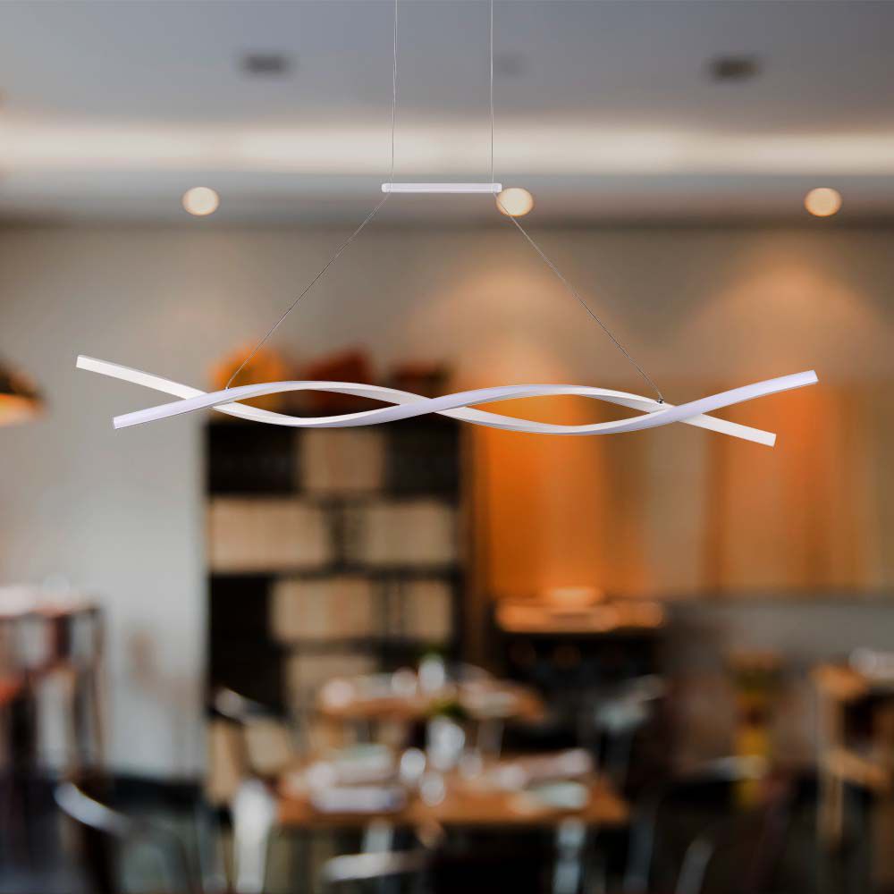 30W LED Designer Hanging Lamp (120*100CM) 3000K White Body img 1