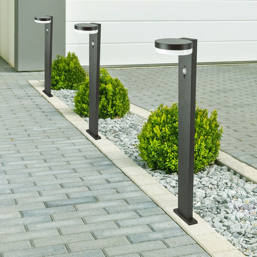 5.5W LED Solar Bollard Lamp With Pir Sensor & Battery 2200MA LI 3.7V