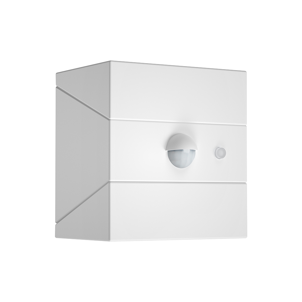 2.5W LED Solar Wall Light Sensor 1200mAh 3.7V CCT3IN1 White Body img 1