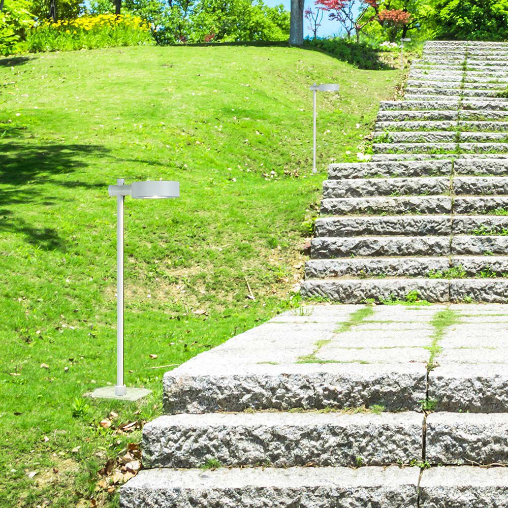 Lampada LED da Giardino 6W con Doppio Fissaggio a Terra Colore Bianco h:102cm 4000K IP65 img 1