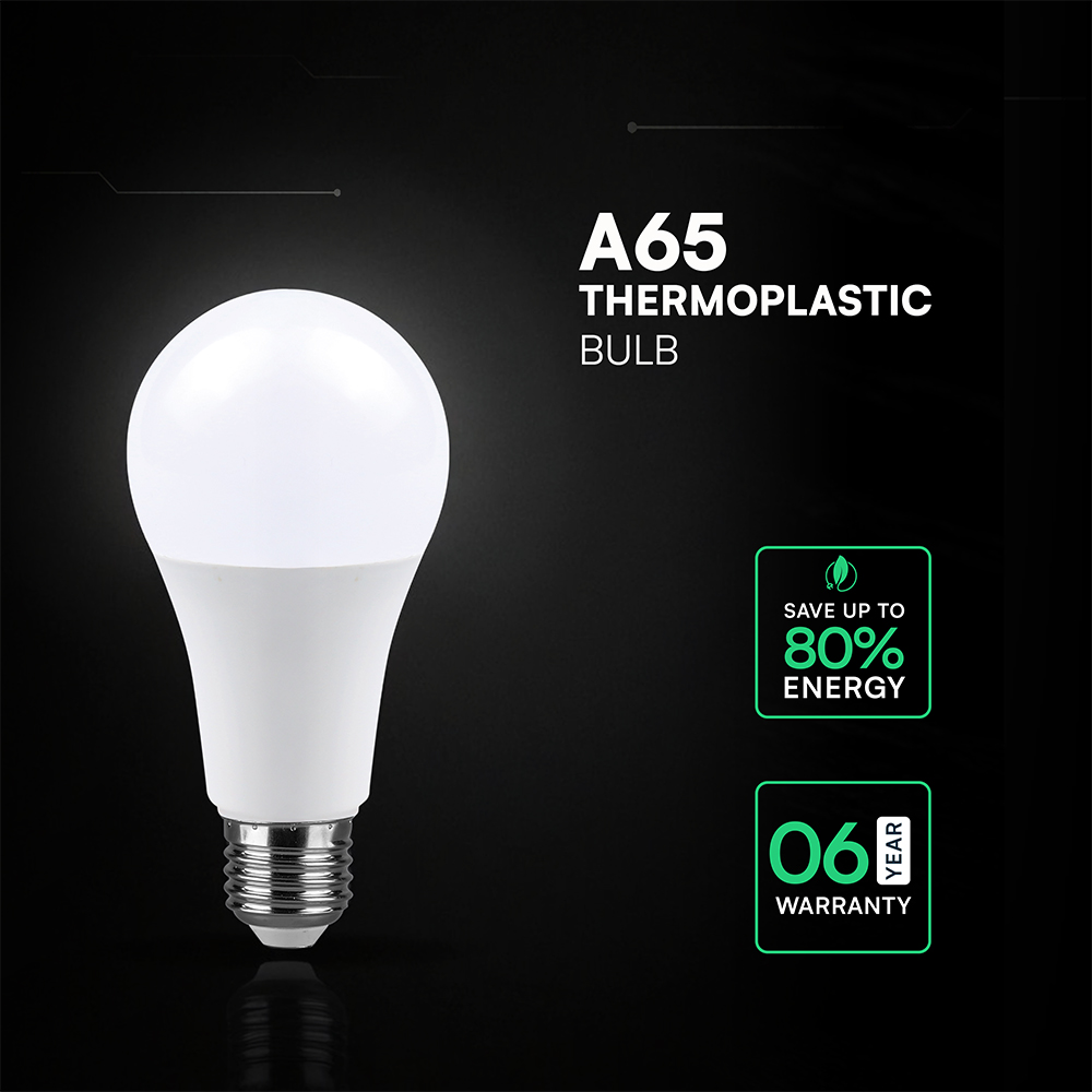 LED Bulb CREE CHIP - 15W E27 A60 Thermoplastic 6400K img 2