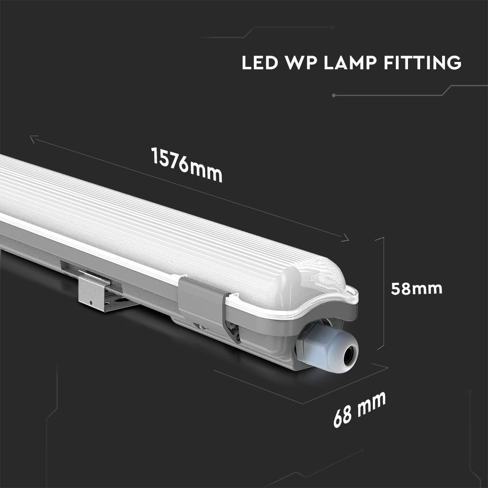 LED Plafoniera Impermeabile150cm 1*22W 6400K