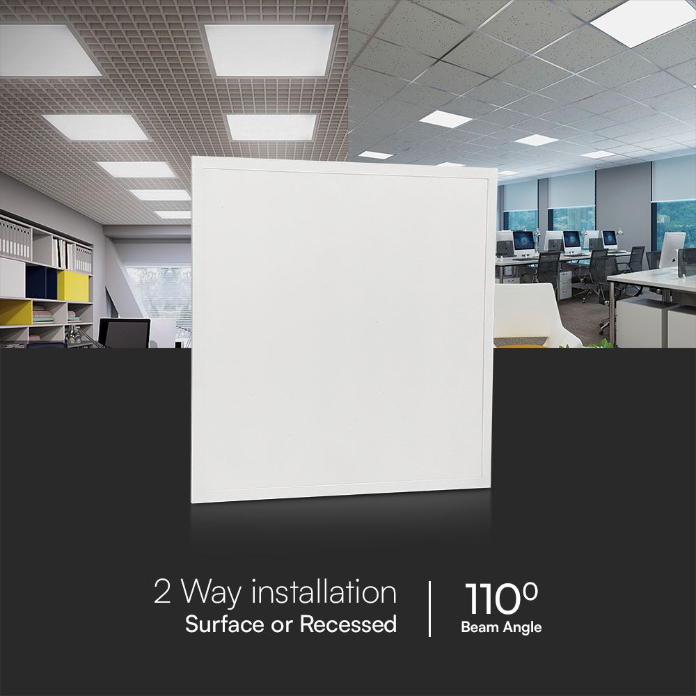 LED Panel 25W 600x600mm Backlit 120Lm/W 4000K 10PCS/SET img 2