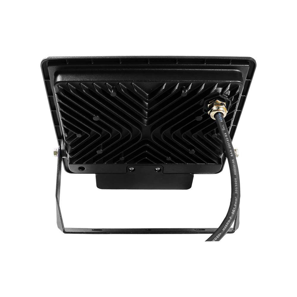 50W LED PIR Sensor Floodlight SAMSUNG CHIP Black Body 6400K 1M Cable img 2