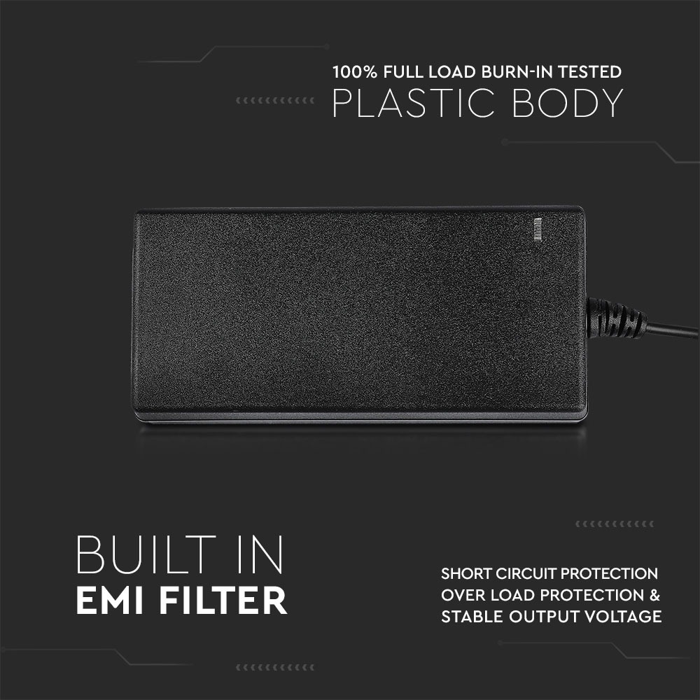 LED Alimentatore 78W 12V 6.5A Plastica IP44 img 1