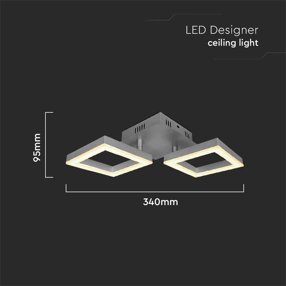 LED Plafoniera di design Due cornici