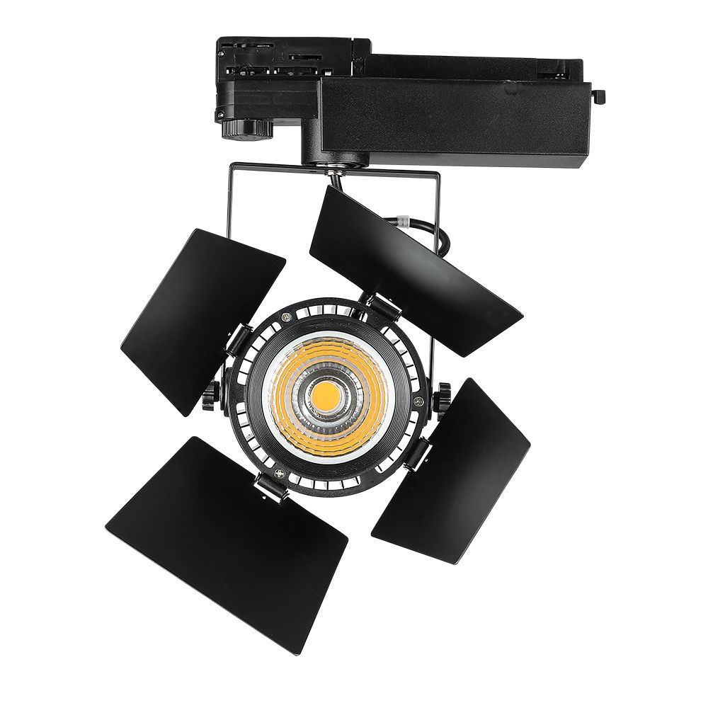 33W LED Tracklight SAMSUNG CHIP Black Body 3000K img 3