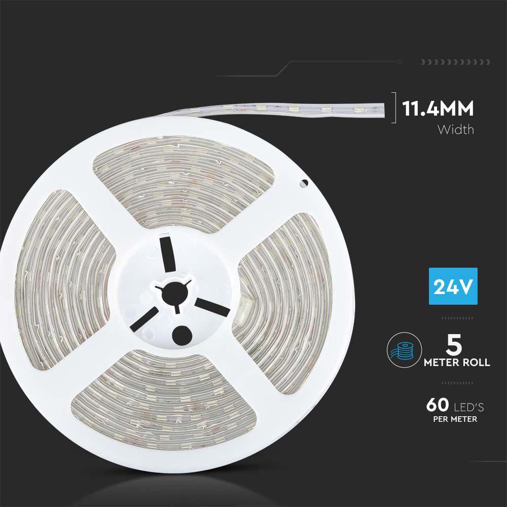 LED Strip 5050 60 Led 24V IP65 6000K img 5