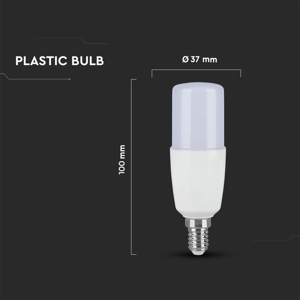 LED Bulb - SAMSUNG CHIP 7.5W E14 T37 Plastic 4000K