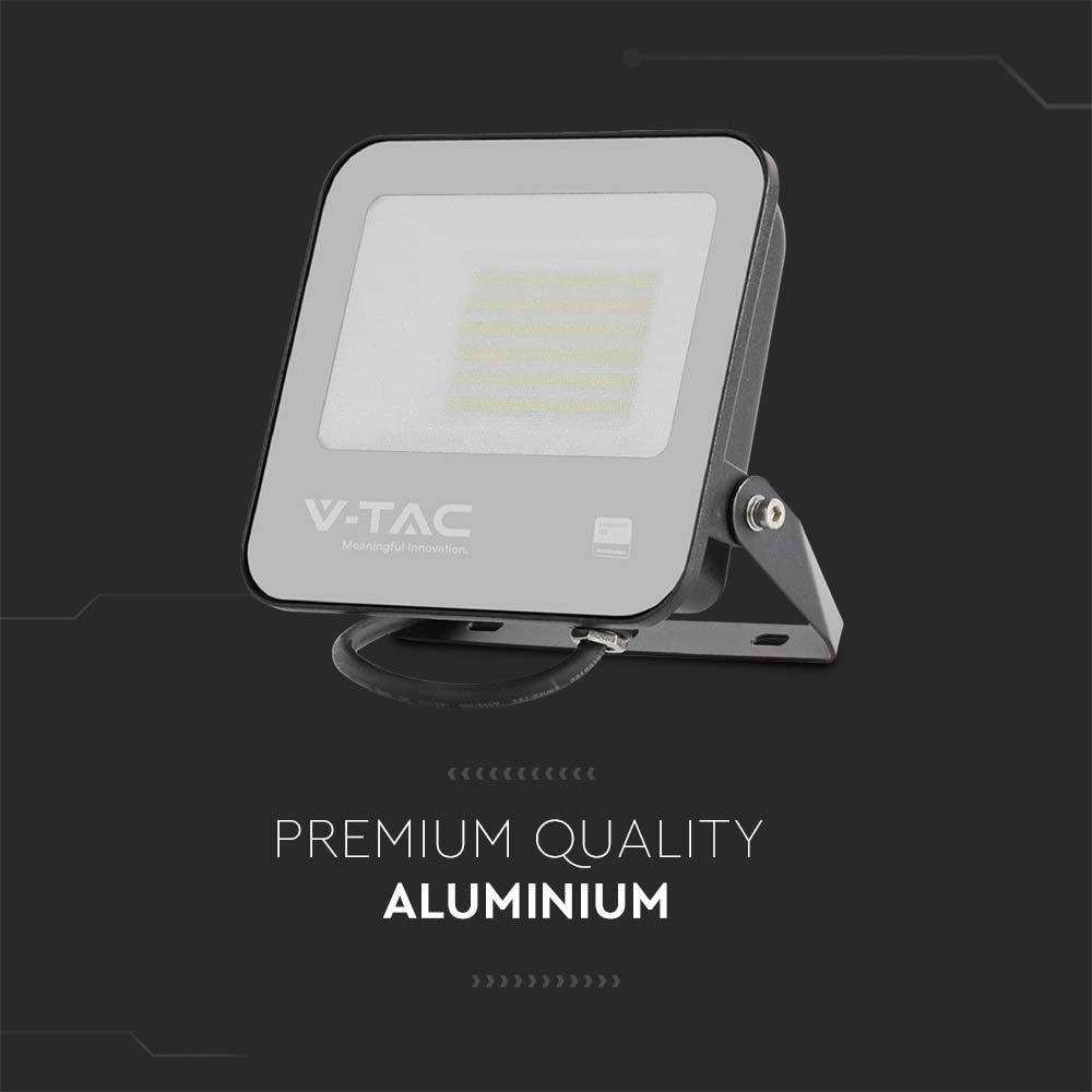 Faro LED SMD Chip Samsung 50W 135LM/W Colore Nero 6500K IP65 img 4