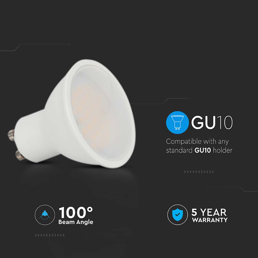  Spotlight SAMSUNG CHIP  GU10 4.5W Smooth  110D 6400K img 1