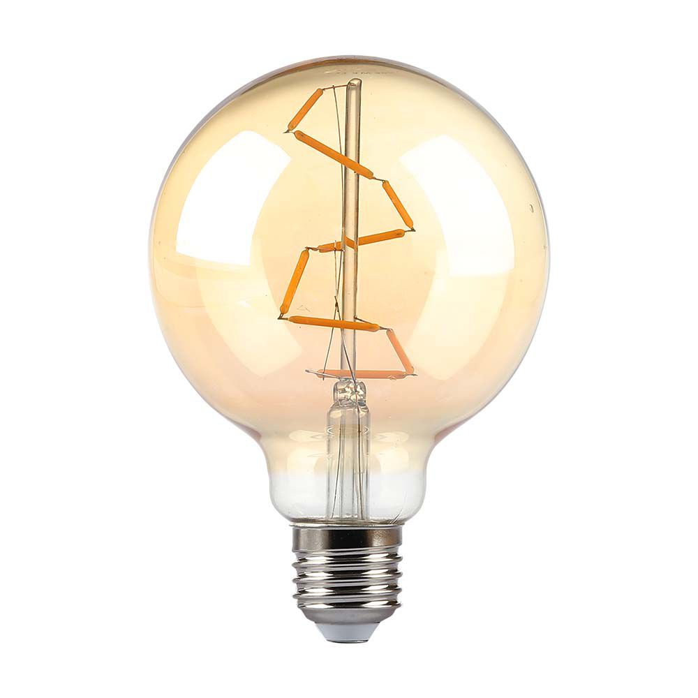 LED - 4W Filament E27 G95 Amber 2200K