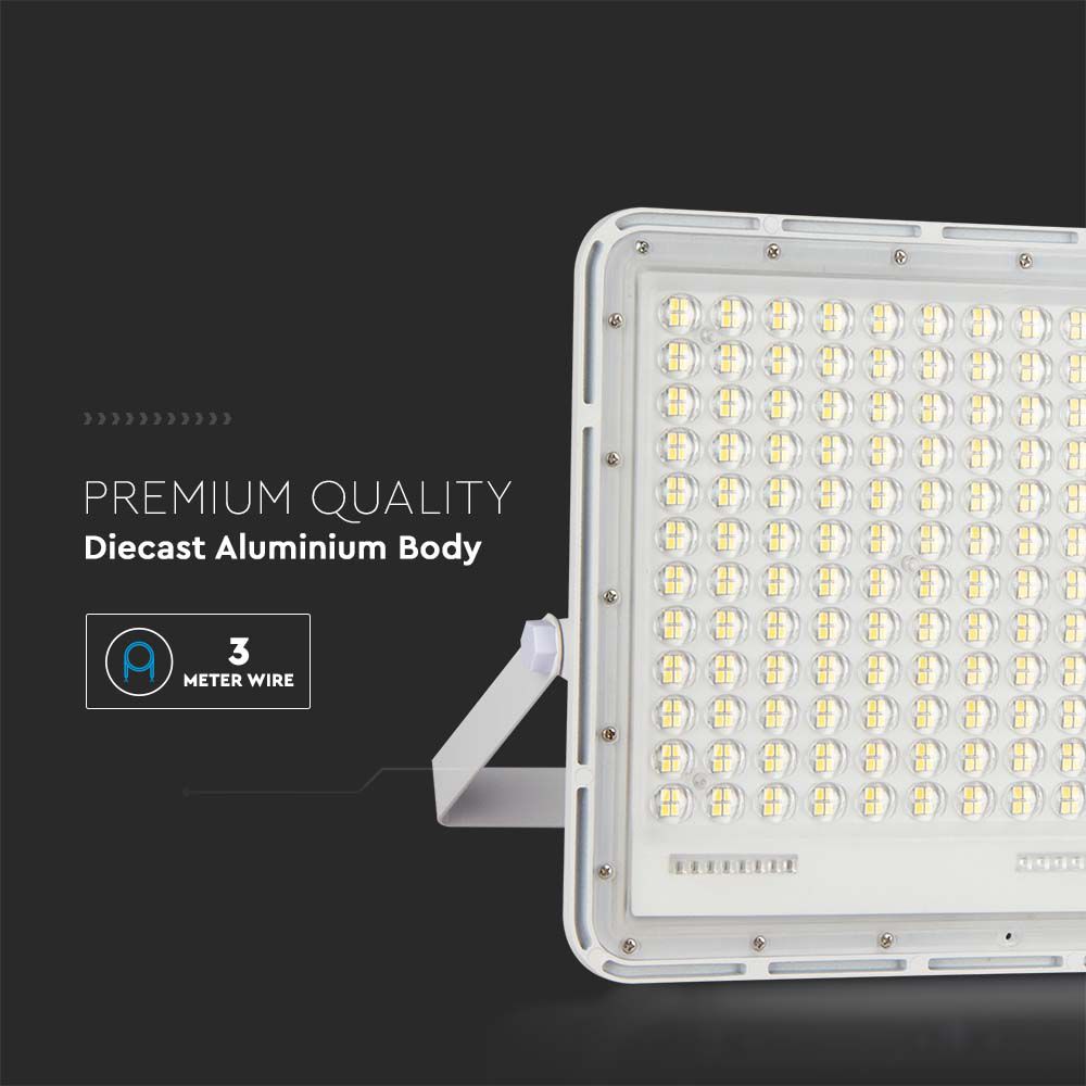 Faro LED con Telecomando e Pannello Solare 30W Batteria sostituibile Cavo da 3m Colore Bianco img 4