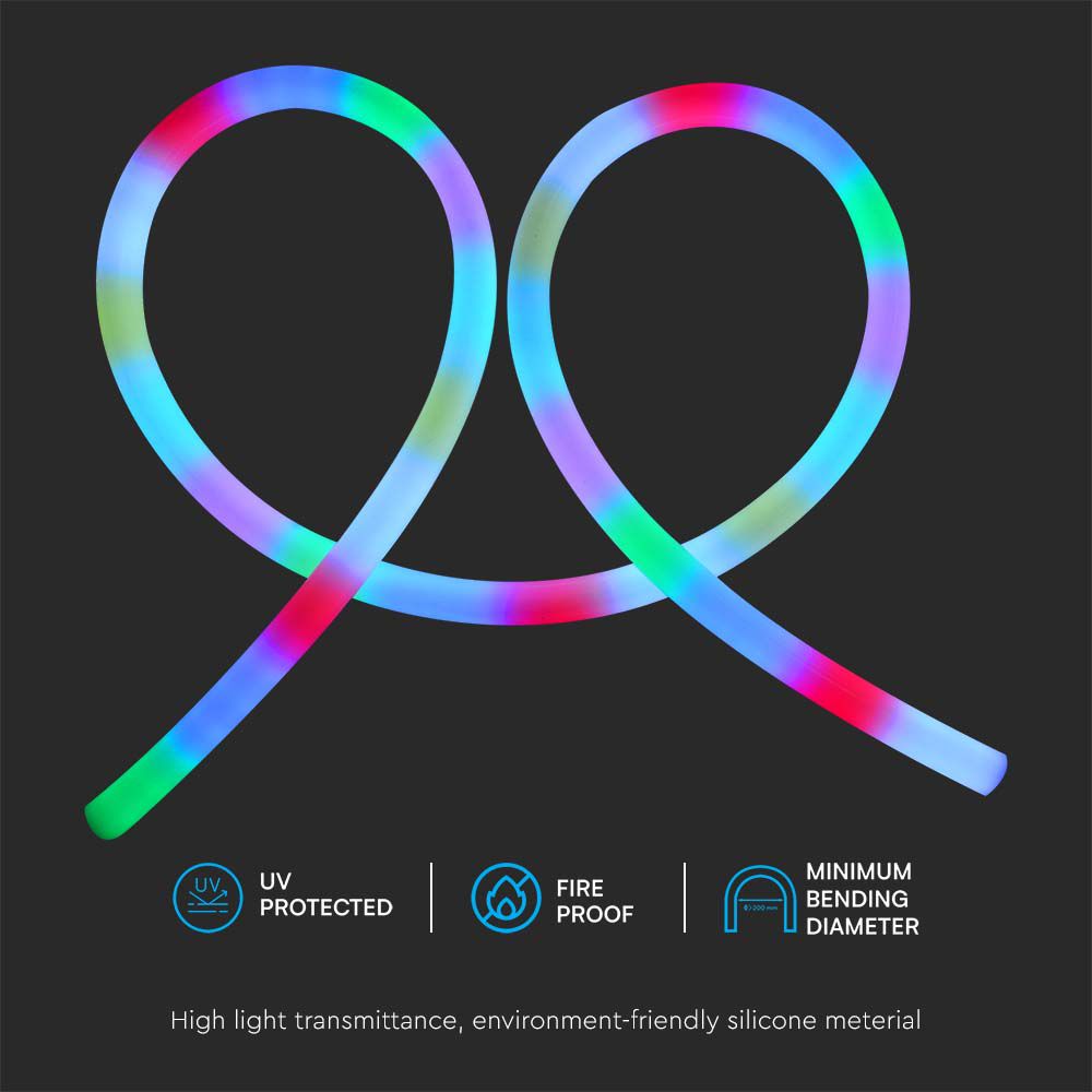 Neon Flex Magic 10W/m 120 LED/m Bobina 10m 24V RGB Magic img 2