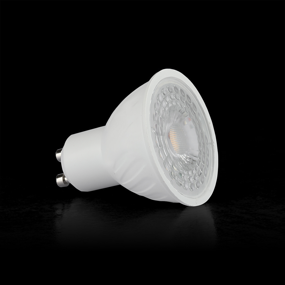 LED Spotlight - CREE CHIP 6W GU10 Ripple Plastic 3000K 110° img 1