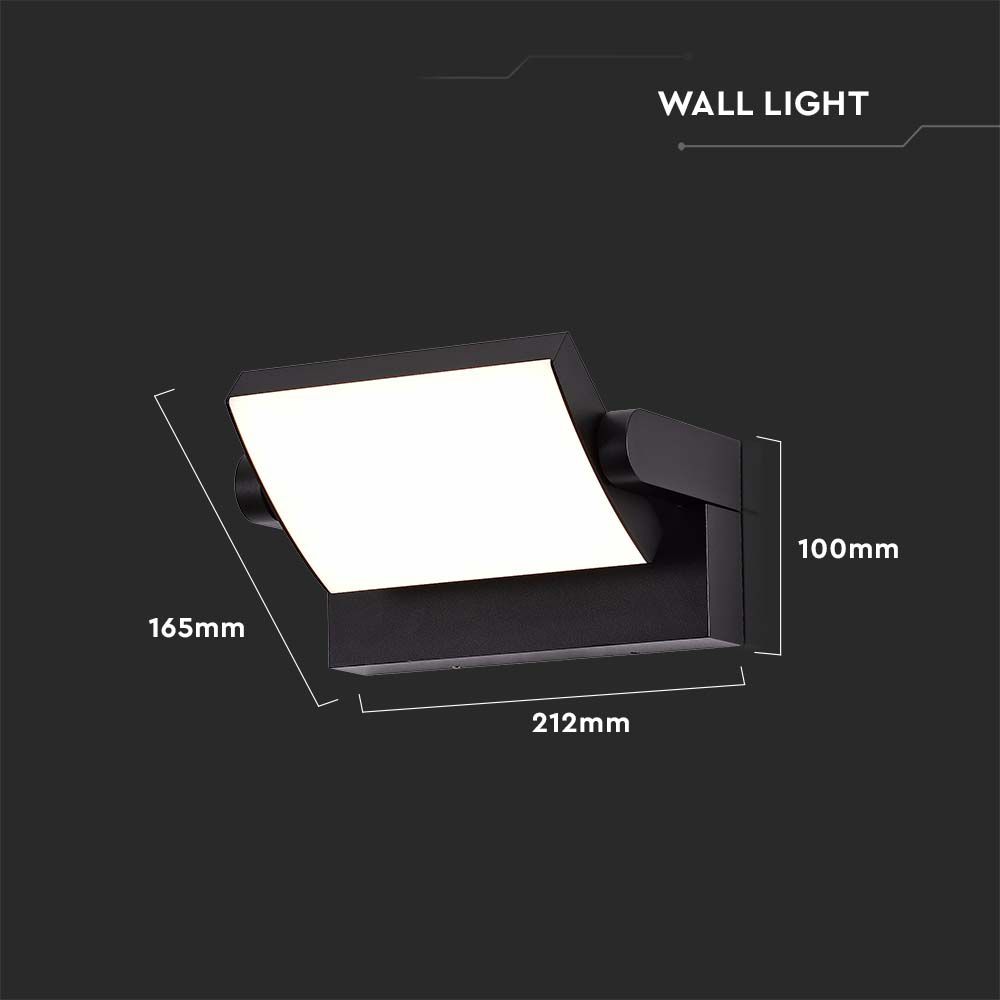 20W LED Wall Black Body 3000K IP65