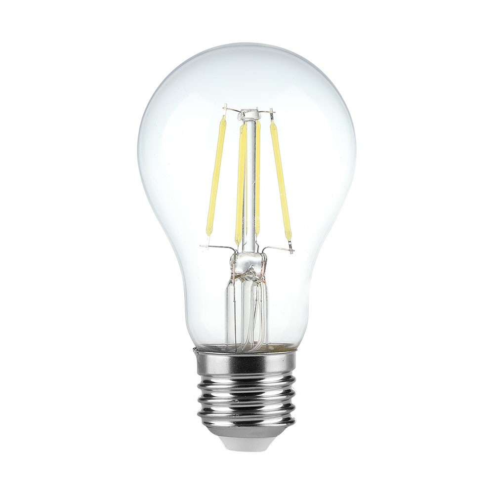 LED Bulb - 4W Filament E27 A60 Clear Cover 6400K