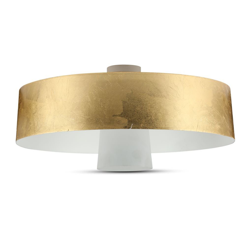 7W LED Lampadario (Acrylico)- Gold Lamp Shade 340 Bianco Caldo img 2