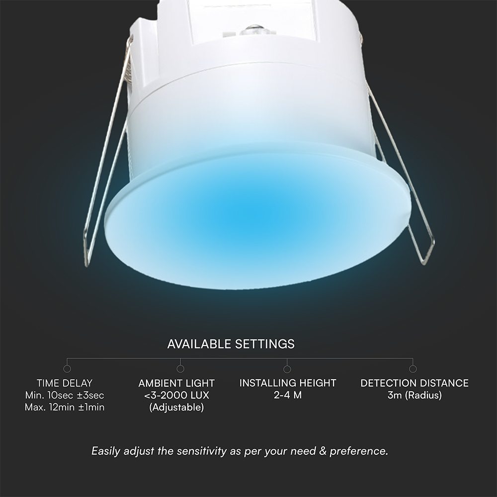 COB Real Presence Sensor 3m Radius White Body